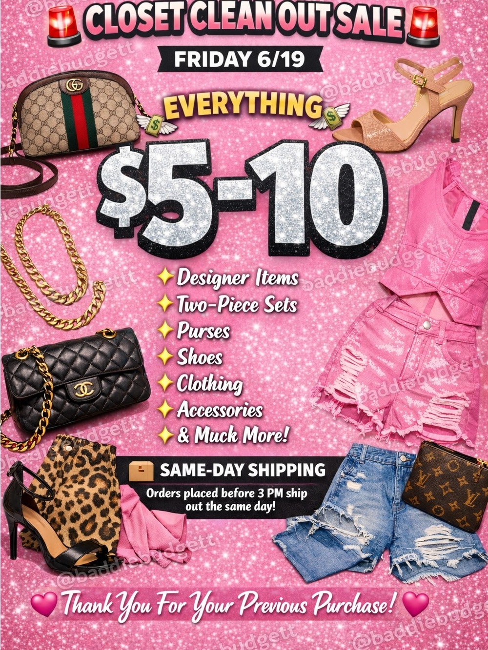 🚨 CLOSET CLEAN OUT SALE 🚨